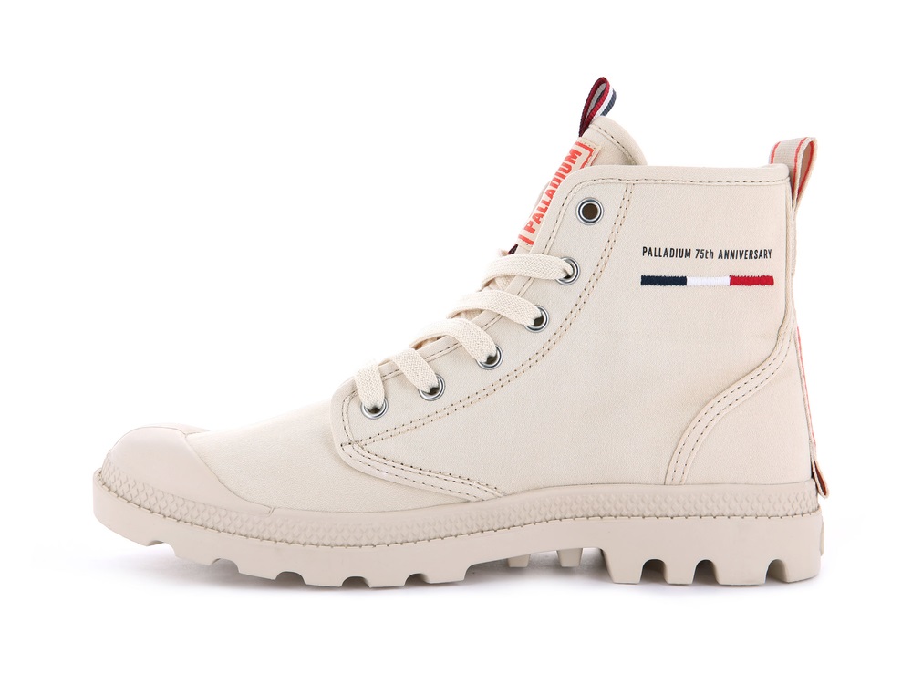 Palladium PAMPA HI DARE 75TH Men's Boots Sahara | Canada-7831