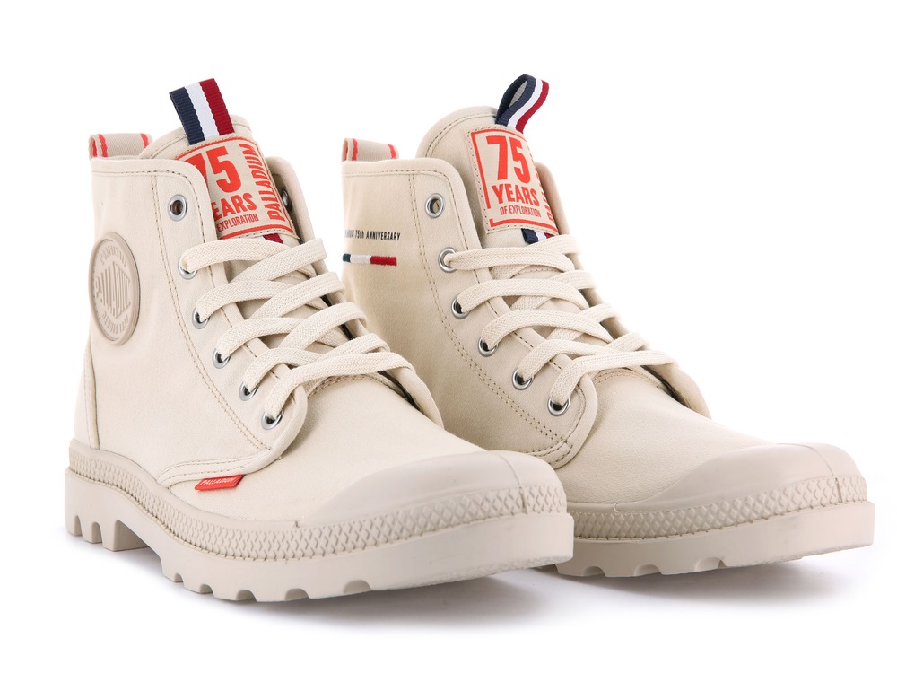 Palladium PAMPA HI DARE 75TH Men's Boots Sahara | Canada-7831