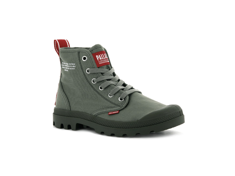Palladium PAMPA HI DARE Men's Boots Olive | Canada-7439