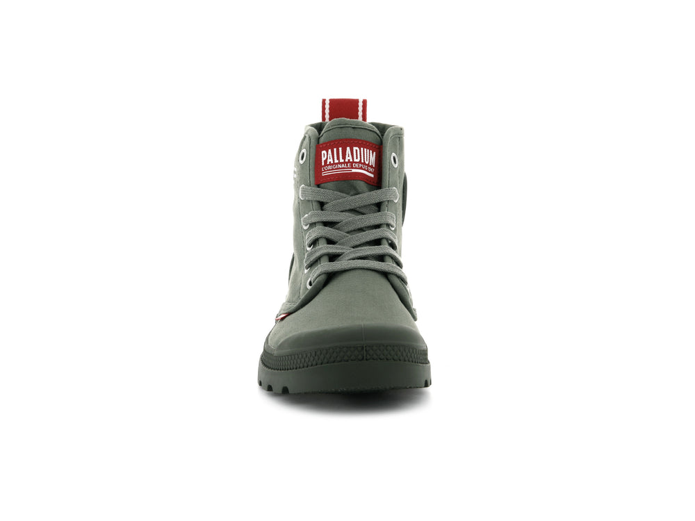 Palladium PAMPA HI DARE Men's Boots Olive | Canada-7439