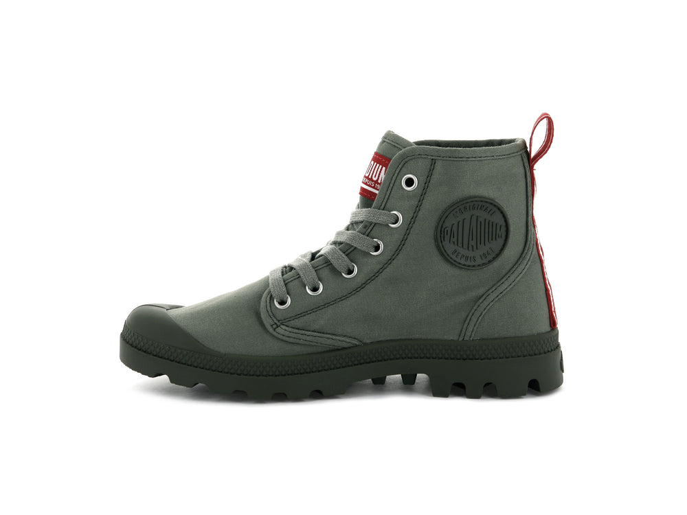 Palladium PAMPA HI DARE Men's Boots Olive | Canada-7439