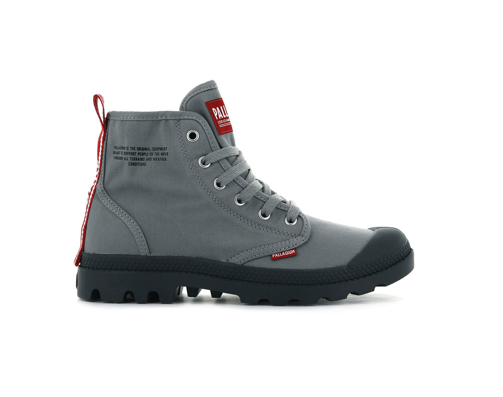 Palladium PAMPA HI DARE Women\'s Boots Titanium | Canada-4380