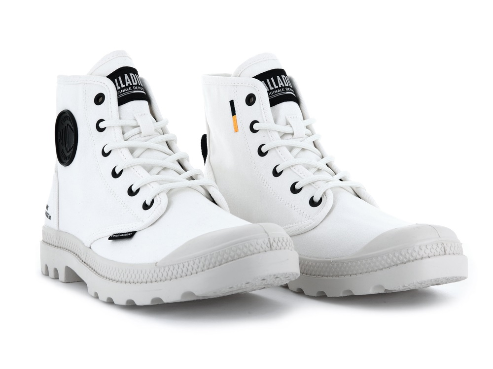 Palladium PAMPA HI HTG SUPPLY Men's Boots White | Canada-5749