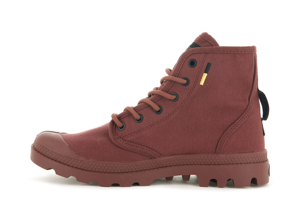 Palladium PAMPA HI HTG SUPPLY Men's Boots Red | Canada-7025