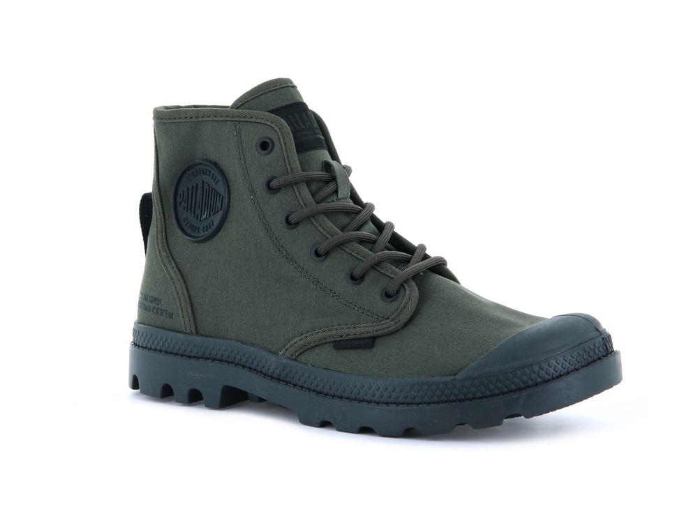 Palladium PAMPA HI HTG SUPPLY Women's Boots Olive | Canada-1574