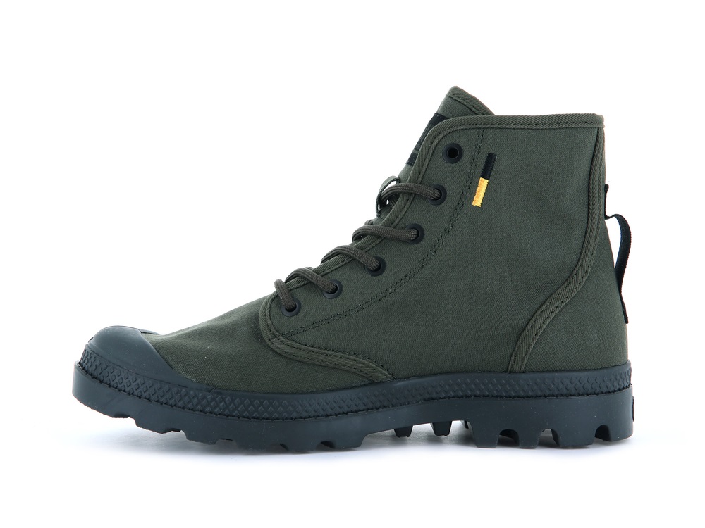Palladium PAMPA HI HTG SUPPLY Women's Boots Olive | Canada-1574