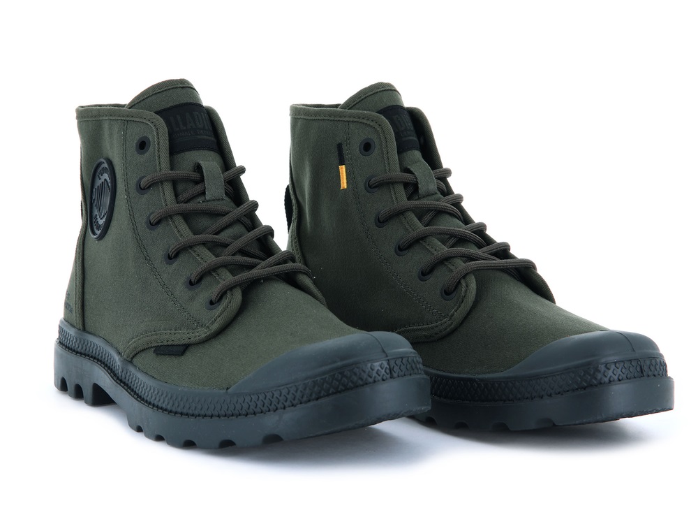 Palladium PAMPA HI HTG SUPPLY Women's Boots Olive | Canada-1574