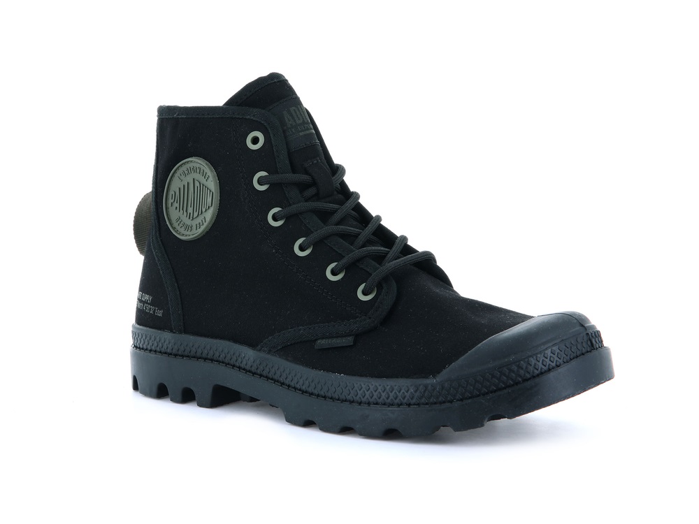 Palladium PAMPA HI HTG SUPPLY Women's Boots Black | Canada-3451