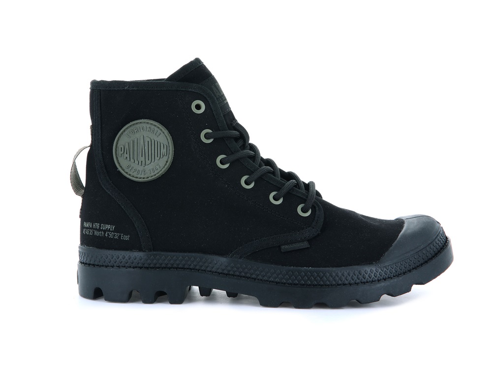 Palladium PAMPA HI HTG SUPPLY Women\'s Boots Black | Canada-3451