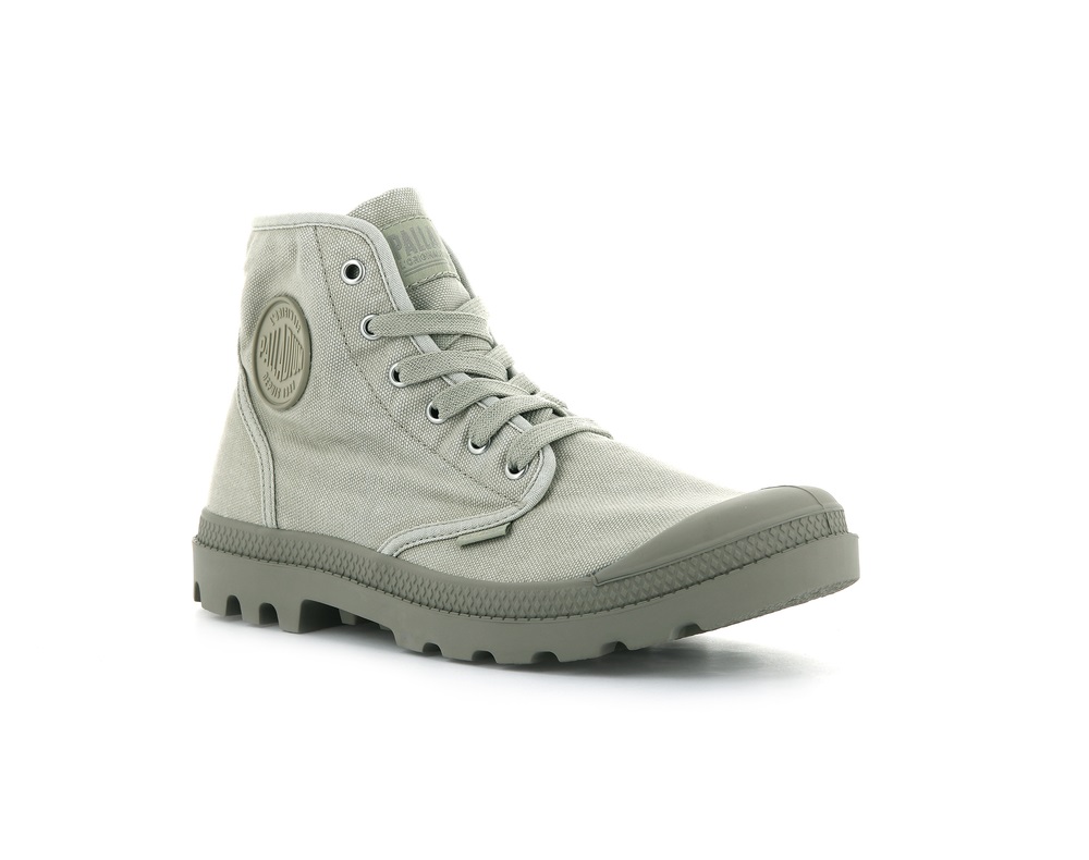Palladium PAMPA HI Men's Boots Eucalyptus/Aluminium | Canada-5103