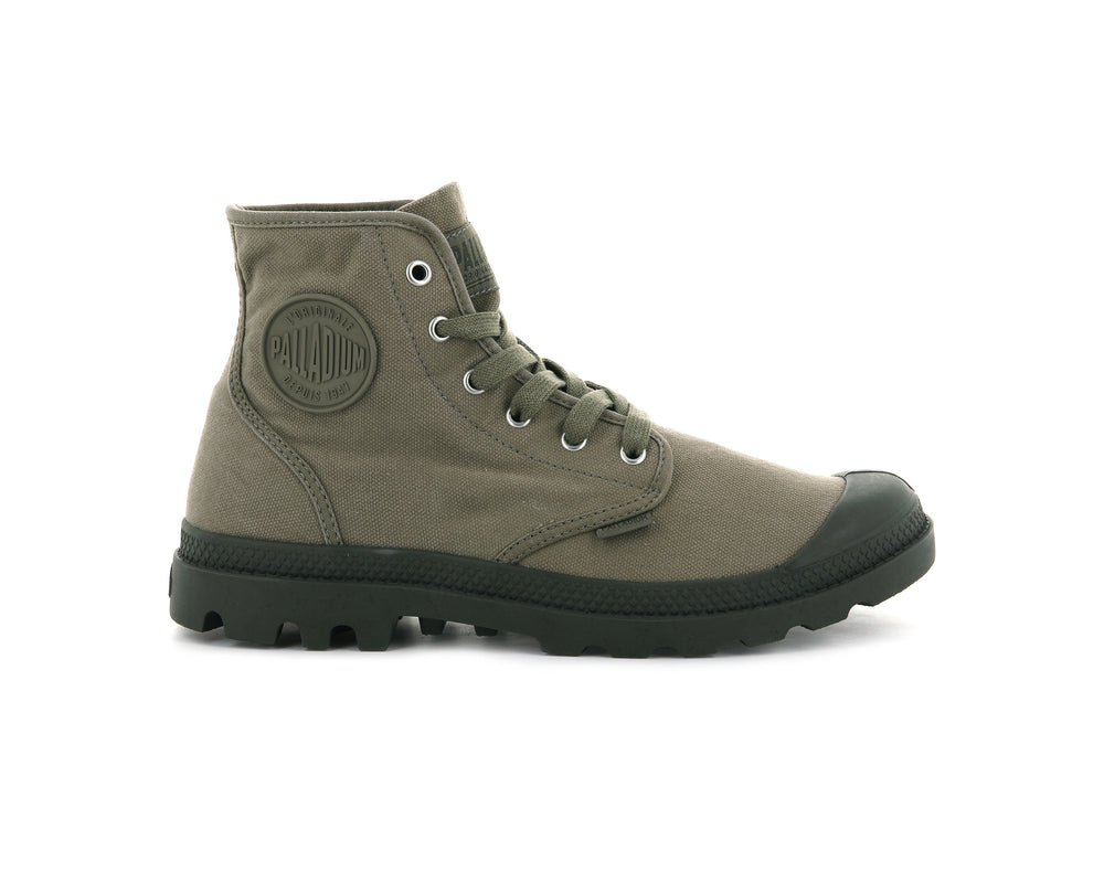 Palladium PAMPA HI Men\'s Boots Green | Canada-7384