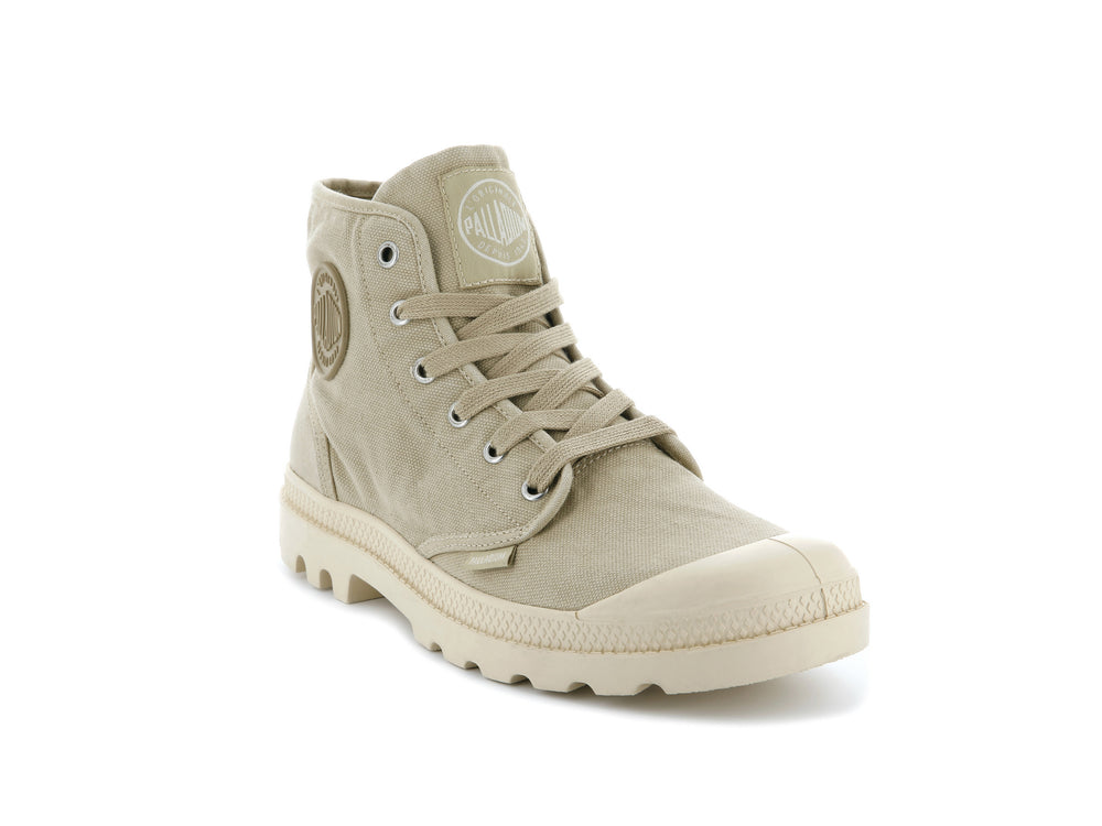 Palladium PAMPA HI Men's Boots Sahara Ecru | Canada-4819