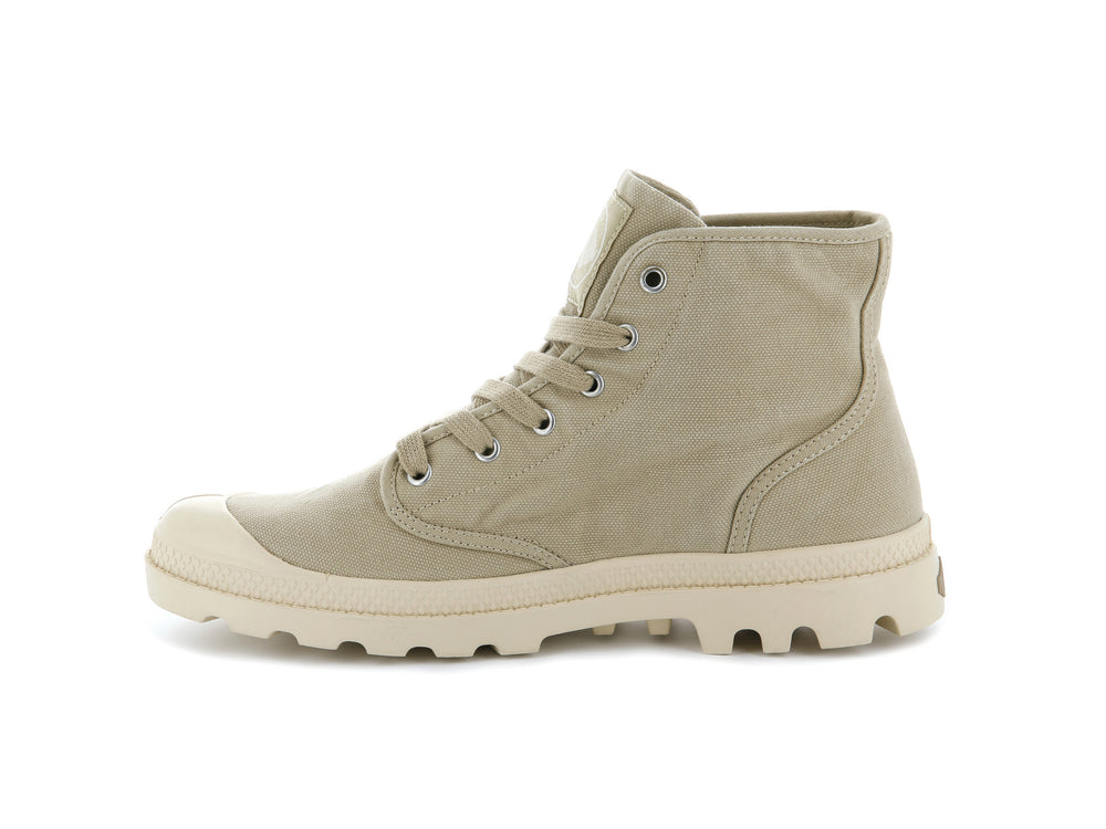 Palladium PAMPA HI Men's Boots Sahara Ecru | Canada-4819