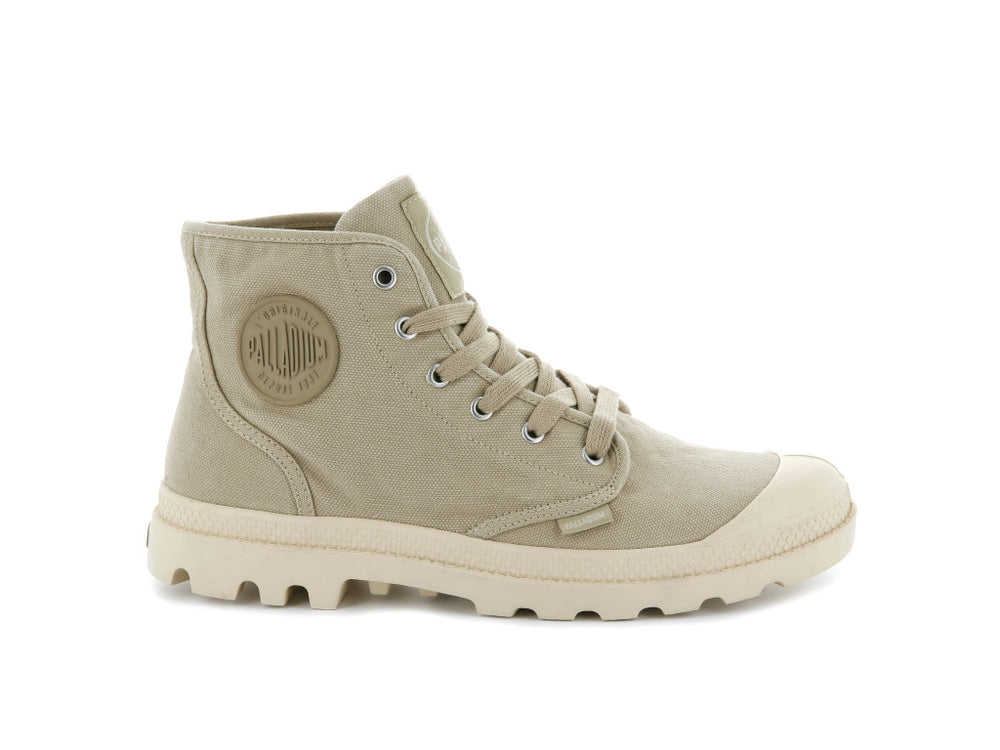 Palladium PAMPA HI Men\'s Boots Sahara Ecru | Canada-4819