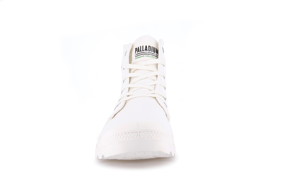 Palladium PAMPA HI ORGANIC II Women's Boots White | Canada-2074