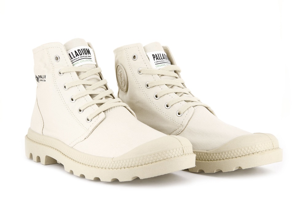 Palladium PAMPA HI ORGANIC II Women's Boots LIGHT SAND | Canada-6891