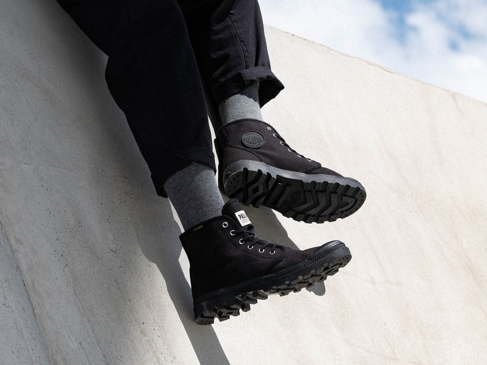Palladium PAMPA HI ORIGINALE Men's Boots Black | Canada-7215