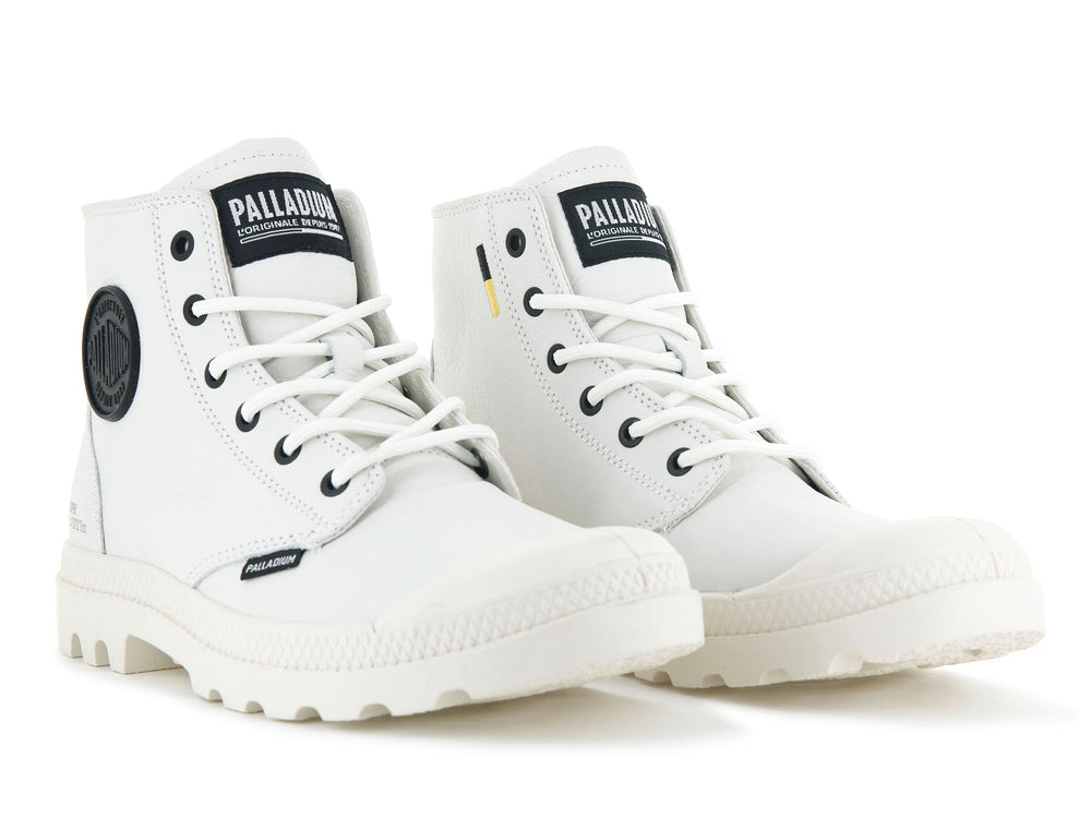 Palladium PAMPA HI SUPPLY LEATHER Men's Winter Boots White | Canada-3501
