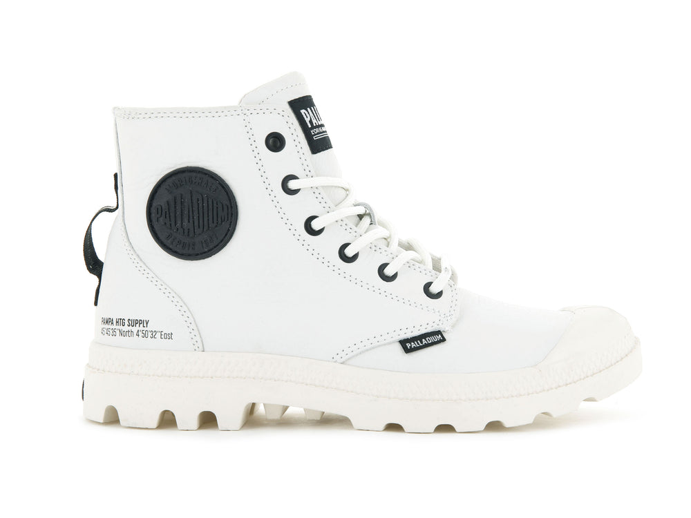 Palladium PAMPA HI SUPPLY LEATHER Men\'s Winter Boots White | Canada-3501