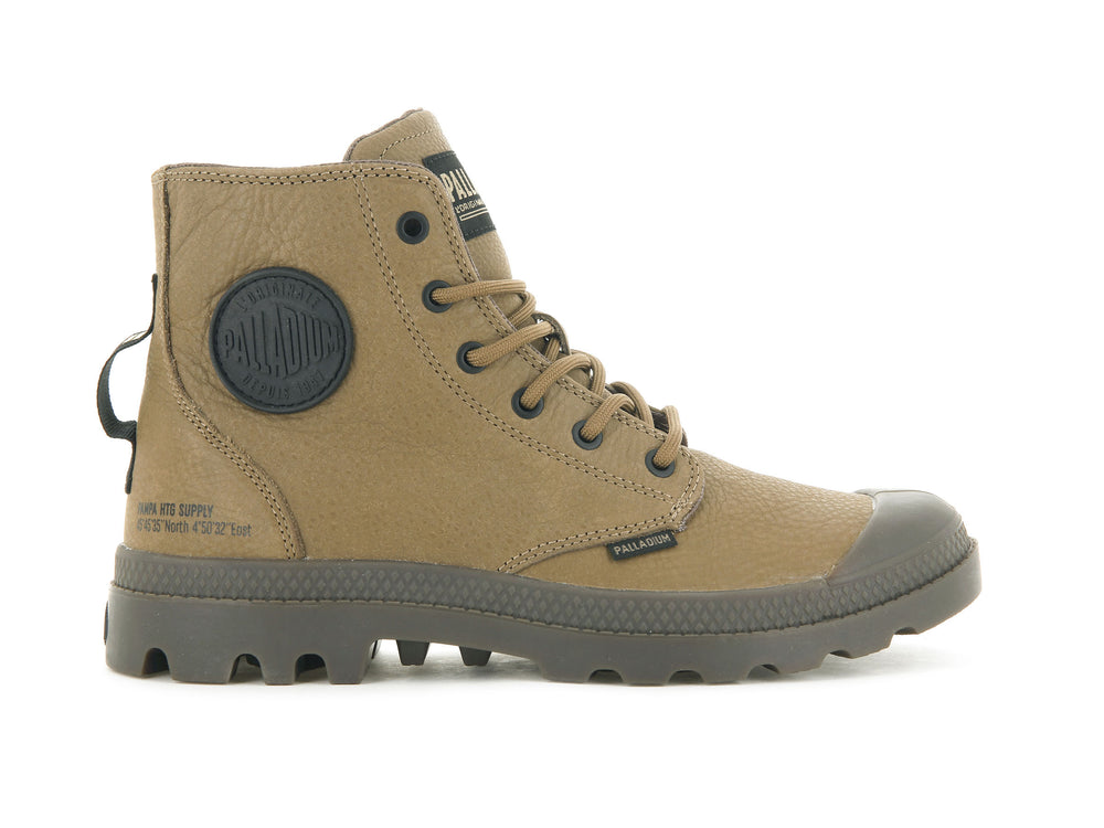 Palladium PAMPA HI SUPPLY LEATHER Men\'s Winter Boots Brown | Canada-7291