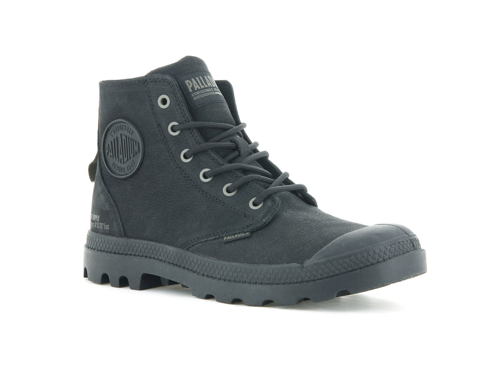 Palladium PAMPA HI SUPPLY LEATHER Men's Winter Boots Black | Canada-8206