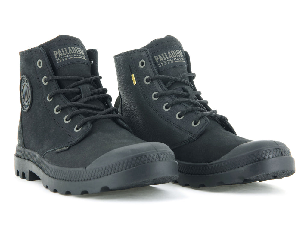 Palladium PAMPA HI SUPPLY LEATHER Men's Winter Boots Black | Canada-8206
