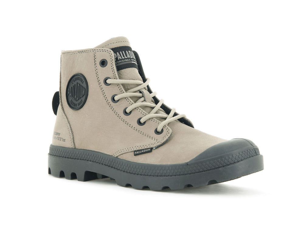 Palladium PAMPA HI SUPPLY LEATHER Women's Winter Boots Dune | Canada-9386