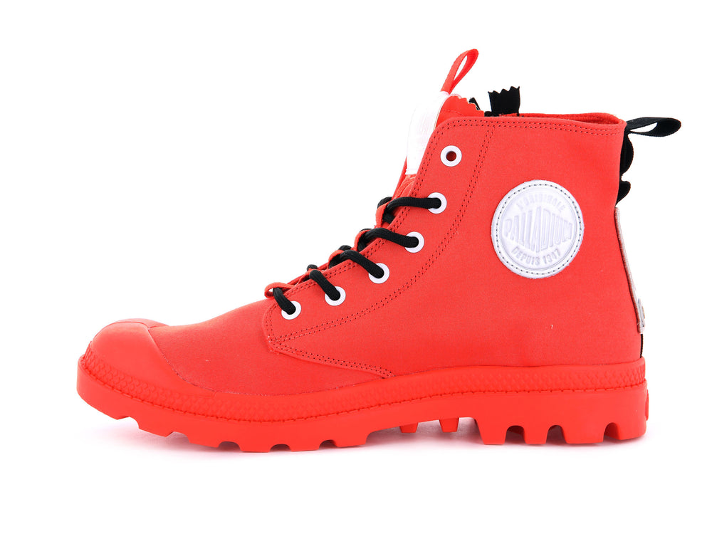 Palladium PAMPA HI TICKET TO EARTH Women's Boots Flame | Canada-8407