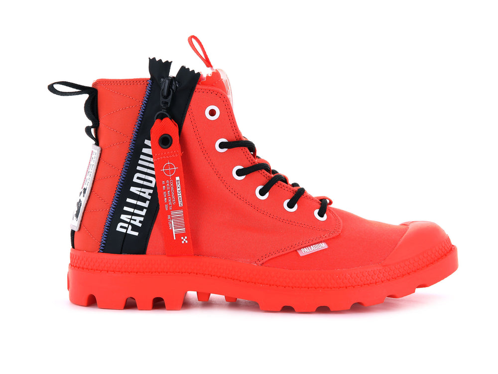 Palladium PAMPA HI TICKET TO EARTH Women\'s Boots Flame | Canada-8407