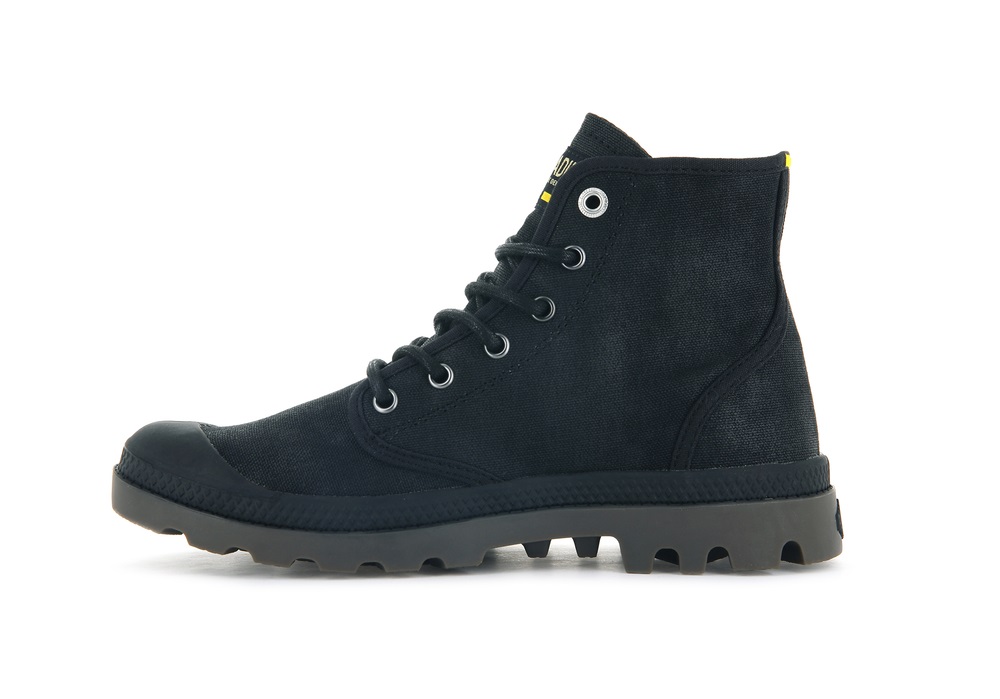 Palladium PAMPA HI WAX Men's Boots Black | Canada-1867