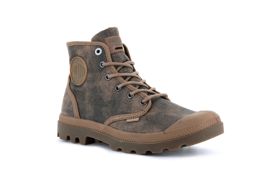 Palladium PAMPA HI WAX Men's Boots Espresso | Canada-7048