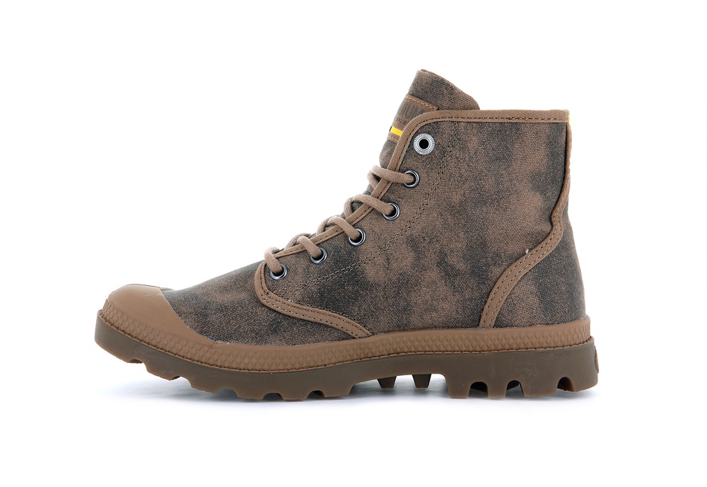 Palladium PAMPA HI WAX Men's Boots Espresso | Canada-7048