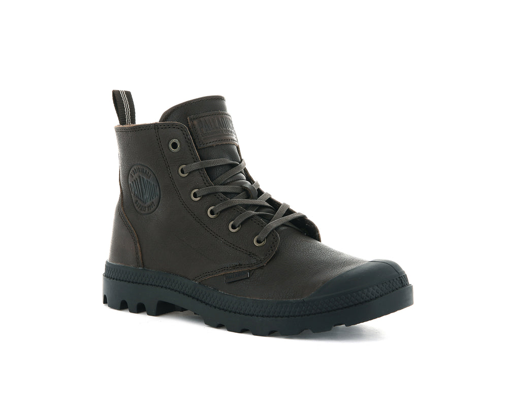 Palladium PAMPA HI ZIP LTH ESS Women's Boots Bison | Canada-4169