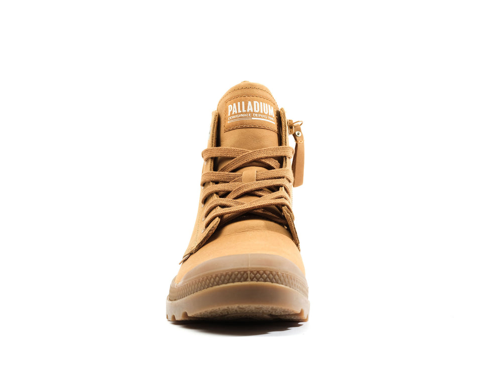 Palladium PAMPA HI ZIP NBK Men's Boots Apple Cinnamon | Canada-1842