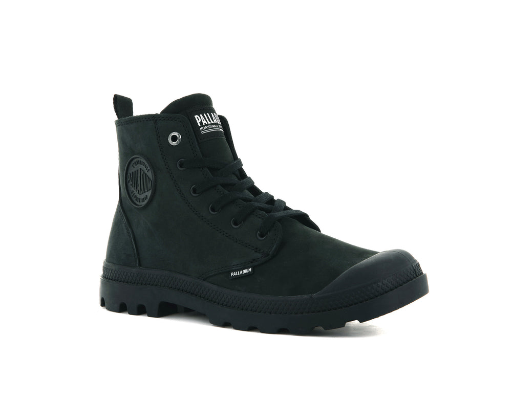 Palladium PAMPA HI ZIP NBK Men's Boots Black | Canada-9517