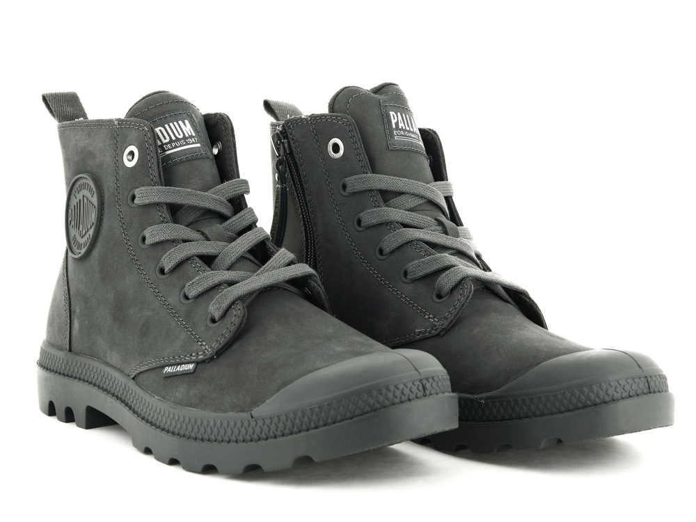 Palladium PAMPA HI ZIP NBK Men's Boots Eiffel Tower | Canada-2369