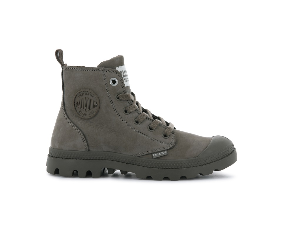 Palladium PAMPA HI ZIP NUBUCK Women\'s Boots Taupe | Canada-3472