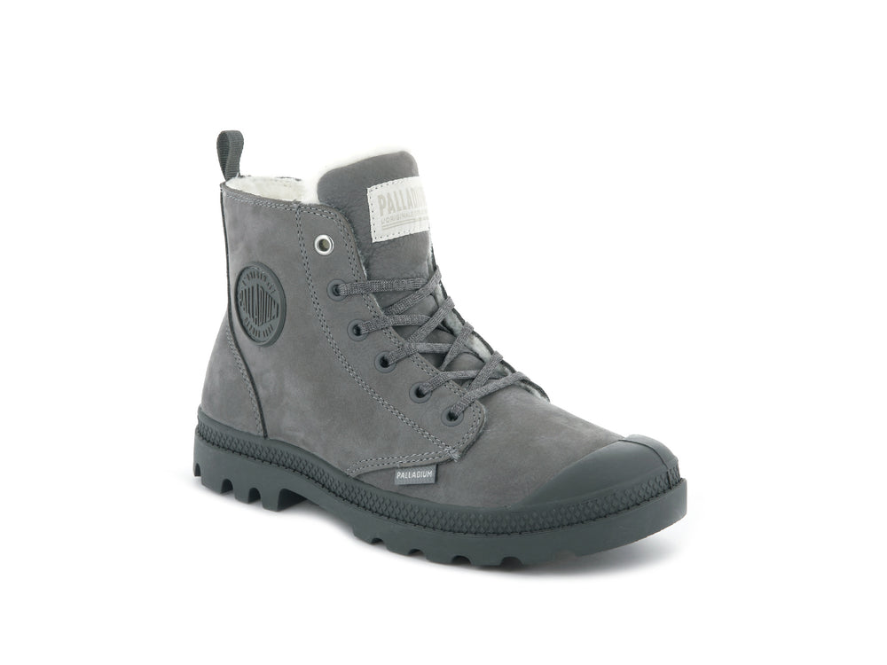 Palladium PAMPA HI ZIP WL Women's Winter Boots Grey | Canada-0843