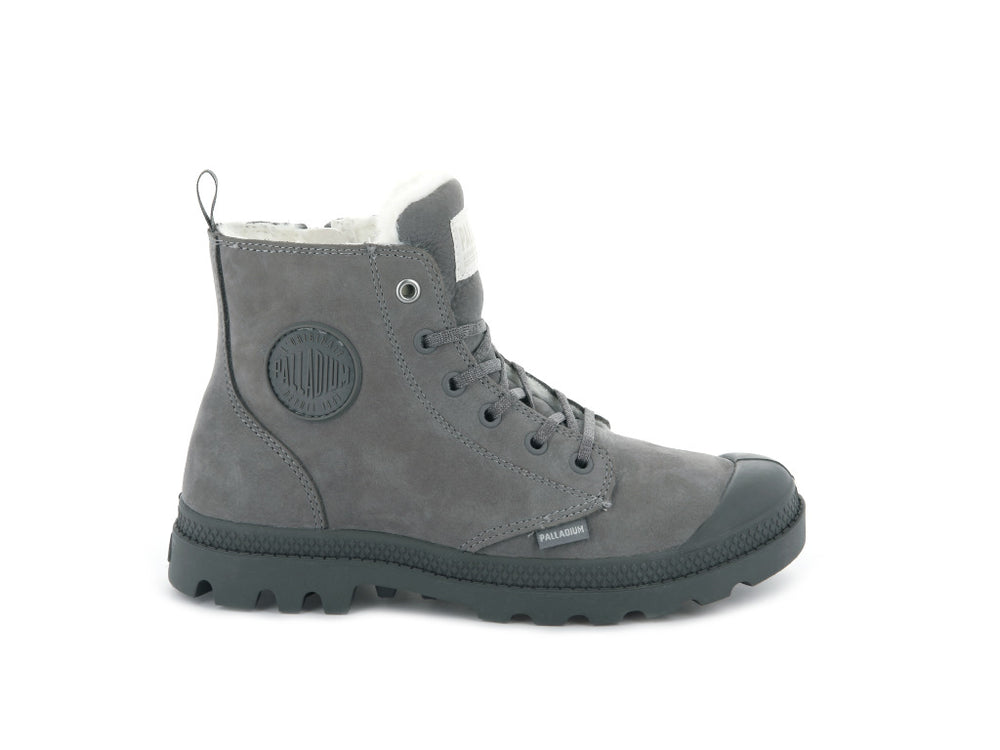 Palladium PAMPA HI ZIP WL Women\'s Winter Boots Grey | Canada-0843