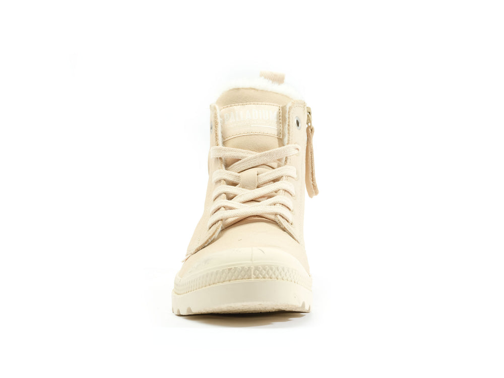 Palladium PAMPA HI ZIP WL Women's Winter Boots Sahara | Canada-2604