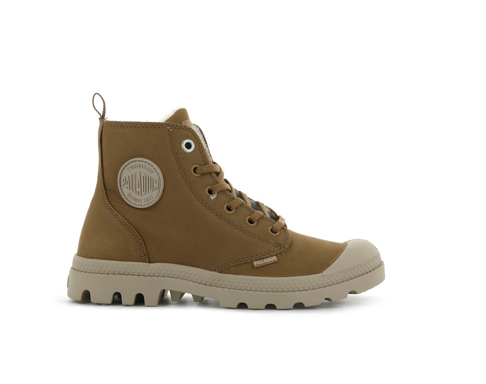 Palladium PAMPA HI ZIP WL Women\'s Winter Boots Brown | Canada-6478