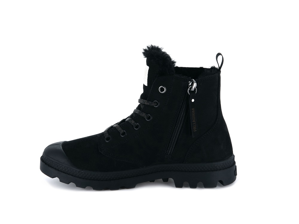 Palladium PAMPA HI ZIP WL Women's Winter Boots Black | Canada-6908