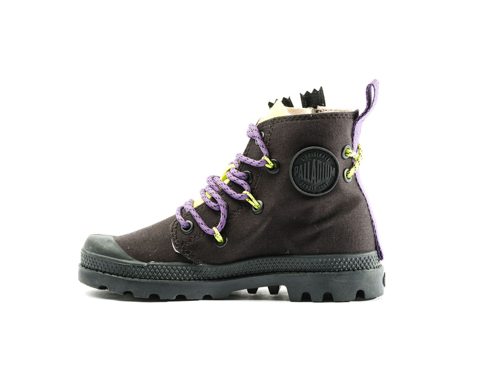 Palladium PAMPA LACE IT Kids' Boots Black | Canada-9817
