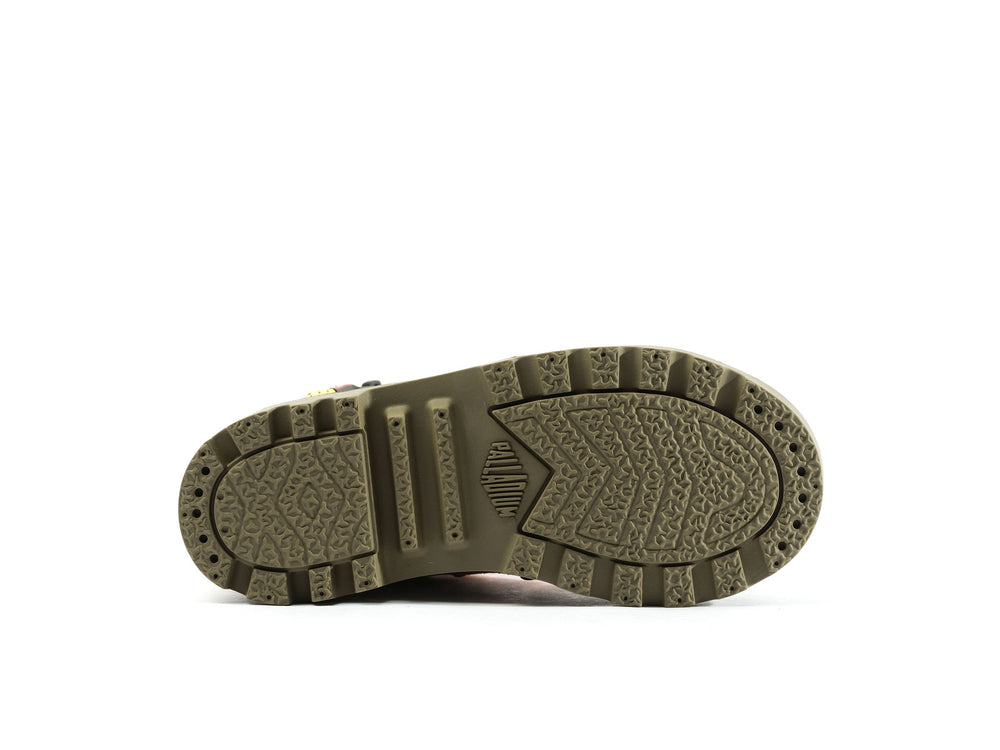 Palladium PAMPA LACE IT Kids' Boots Green | Canada-8496