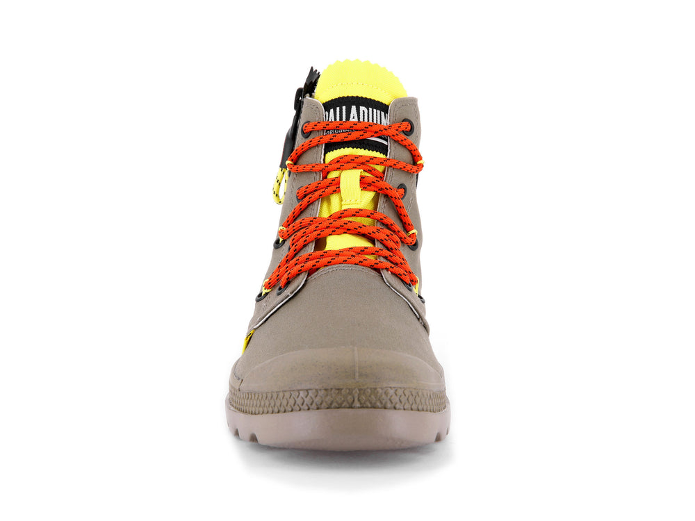 Palladium PAMPA LITE LACE IT Women's Boots Green | Canada-5930