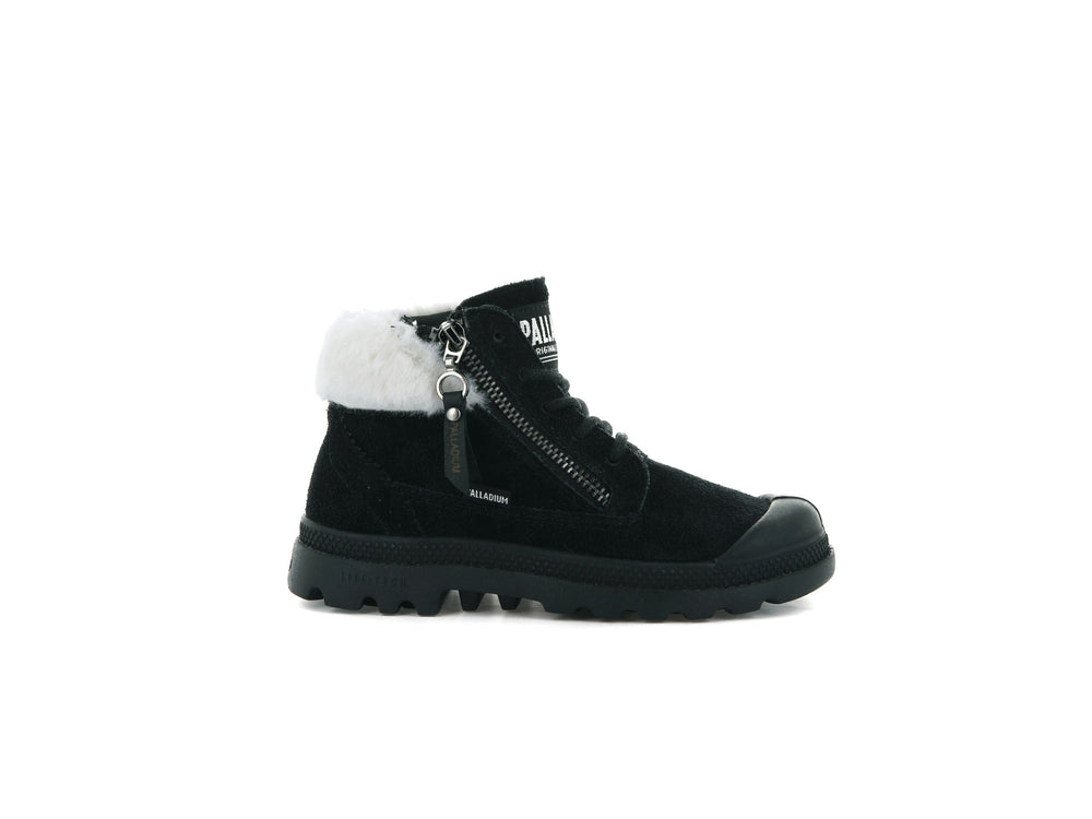 Palladium PAMPA LITE MOSCOW Kids\' Boots Black | Canada-7213