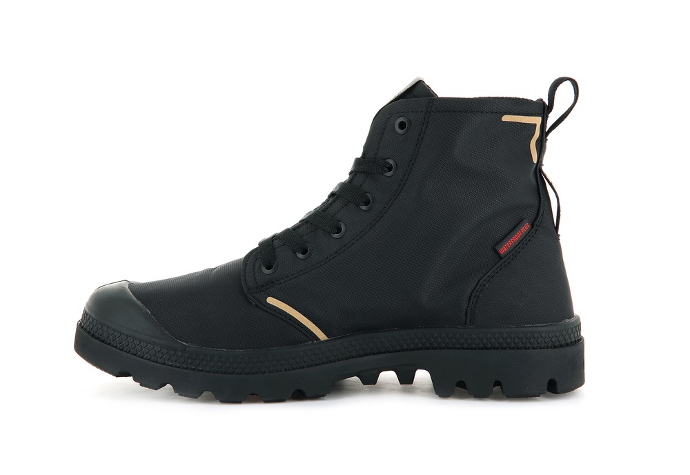 Palladium PAMPA LITE+ RECYCLE WP+ Men's Boots Black | Canada-8039