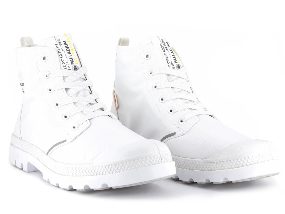 Palladium PAMPA LITE+ RECYCLE WP+ Men's Boots White | Canada-8270
