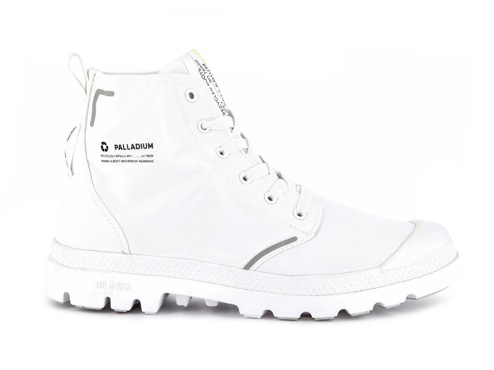 Palladium PAMPA LITE+ RECYCLE WP+ Men\'s Boots White | Canada-8270