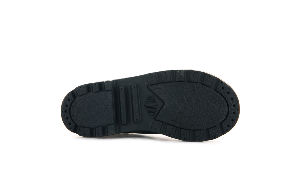 Palladium PAMPA MID LTH ZIP Kids' Boots Black | Canada-0869